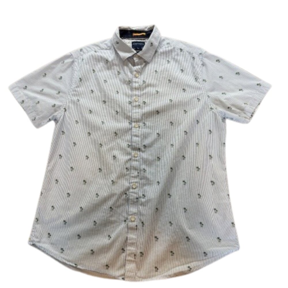 Ricky Singh Denim & Flower Men’s Large Slim Fit Shirt